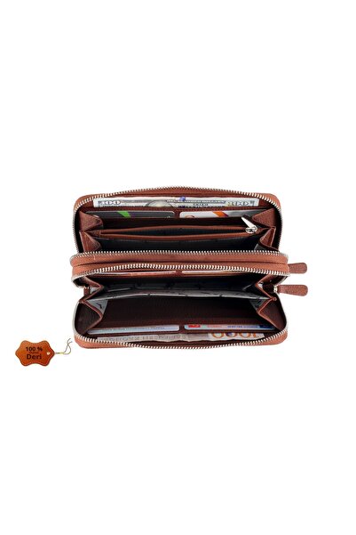 OX ميلانو محفظة جلدية تان