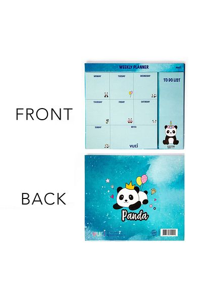Şeker Ofisi Desktop Weekly Planner Notebook Panda
