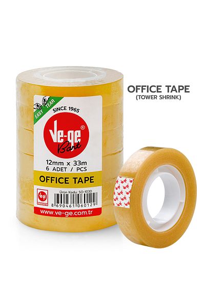 SEYFİKİRTASİYE 12mm X 33 Meters SELEFON COIN TAPE 6 PIECES MEDIUM SIZE