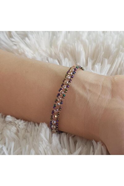 Handmade By HLY Handmade Powder Crystal Bracelet