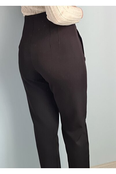 Ece Kahraman Beli Pensli Cepli Pantolon