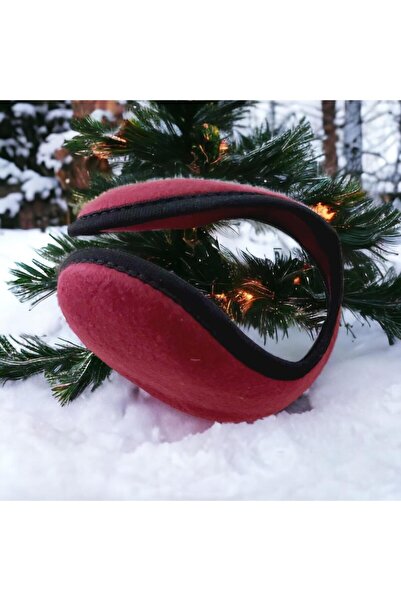 Hobisy Бордовий полярний унісекс-шапка з підборіддям - Відчуйте тепло зими