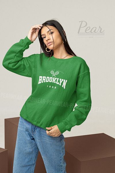 Pear Wear Γυναικείο φούτερ με 3 νήματα με στάμπα Brooklyn