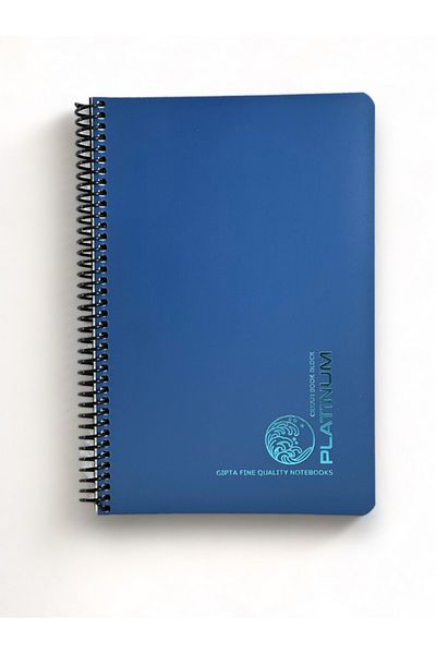 Gıpta GIPTA PLATINUM PLASTIC COVER SPIRAL 17 * 24 CM 70 GR PAPER 100 YPSTRIPED – 5 PIECES