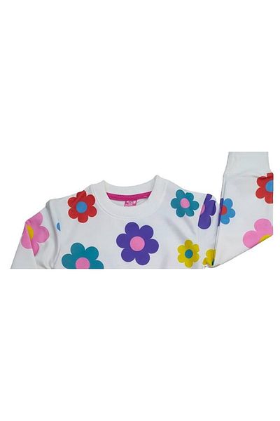 EFLİNS Girl's Floral Tracksuit Set Spring & Winter