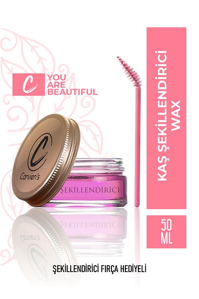 Carvien's Eyebrow Styling Stabilizer Brush Bendable with Wax