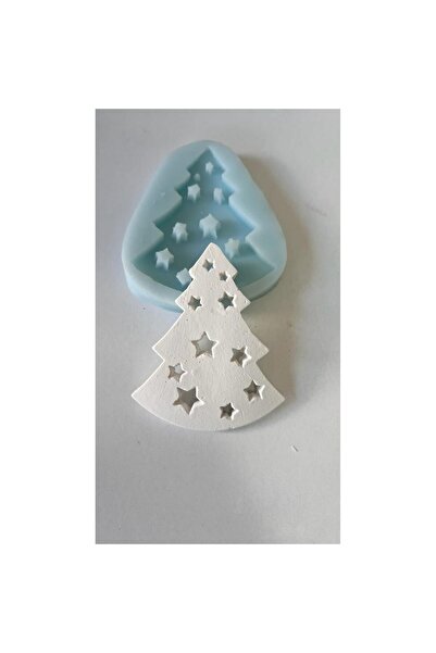 Atölye Eda Dem Yıldızlı Çam Ağacı Silikon Kalıp