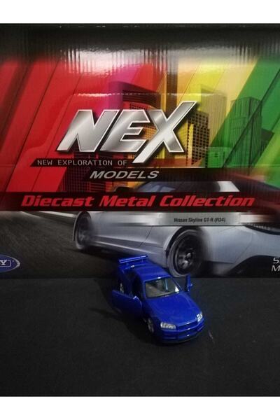 TOPROCKSTORE Nissan Skyline Gt-R R34 1/36 Scale Diecast Metal Model Car Toy Car