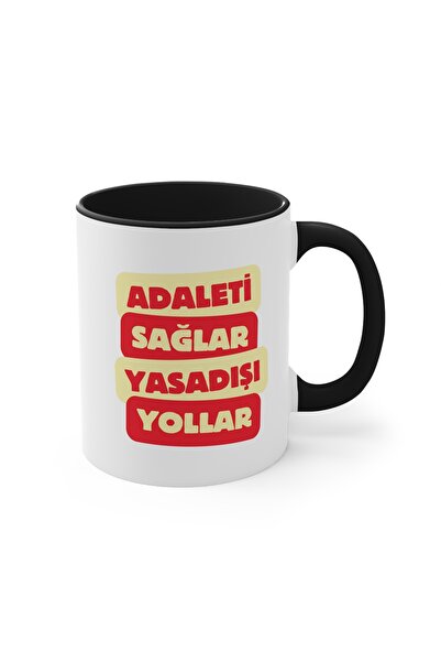 MRN Tasarım يوفر الطرق غير المشروعة للعدالة، كوب مكتوب عليه صورة، كوب مكتوب ع...