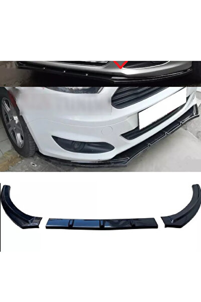 MKG Otomotiv Ford Tourneo Courier Ön Lip Parlak Siyah 3 Prç Kırılmaya Dayanık...