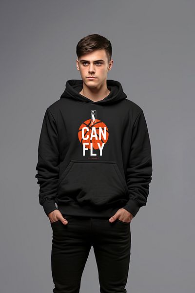 ADA BEBEK ÇOCUK Мъжки суитшърт с качулка Can Fly в баскетболен стил