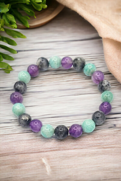 NBS Beautiful Naturel Stones شفاء لابرادوريت، امازونيتي، جمشت للعين الشريرة، ...