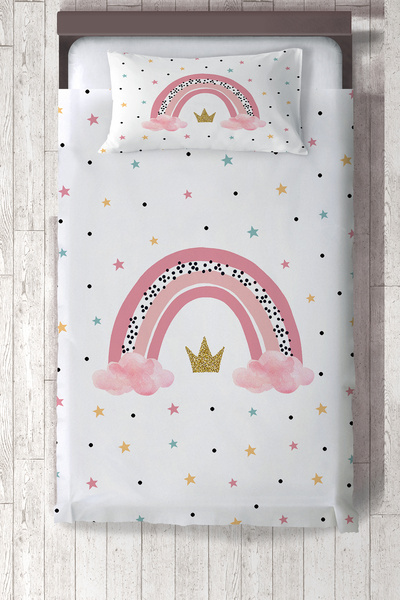 Talia Home Rainbow Patterned Children's and Baby's Bedspread - Tlay-305