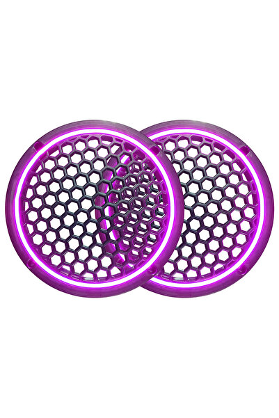 LSOUND Neon Işıklı 20 cm Hoparlör ve Midrange Kapağı - 2 Adet