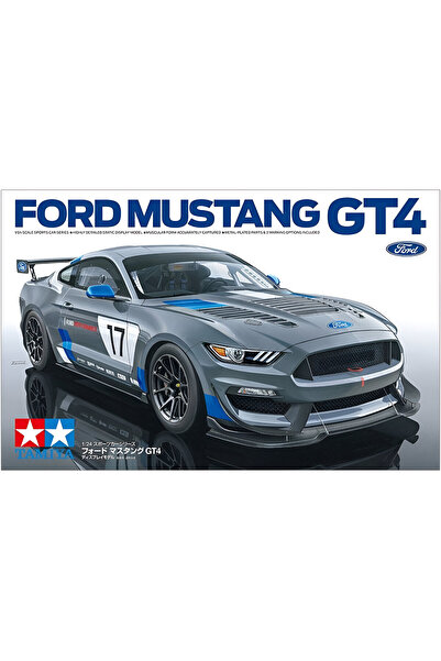 TAMIYA 1/24 Ford Mustang GT4 Plastik Araba Maket Kiti, Demonte Hobi Seti