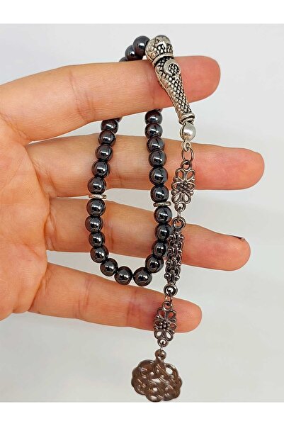 Yasamtohumu Mărgele de rugăciune tăiate sferă de hematit 6 mm (45132)