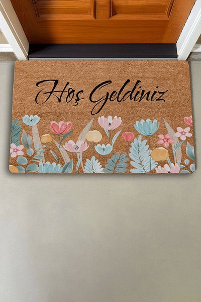Valerine Life Loyalty Symbol Lavender Welcome to Our Home Door Mat 45x70cm