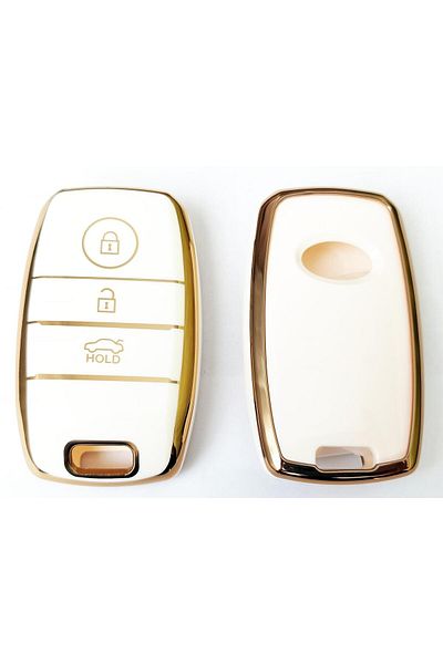 skilit samsun oto kilit For Kia Sportage Sorento Soul Rio Cerato Optimo Smart Control Case Auto Keychain White