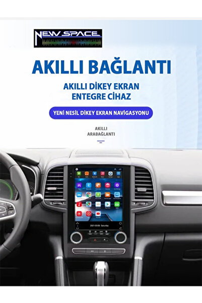NEW SPACE AUDIO RM4-9.7(2.0) MEGAN 4-2.0 VRS-ANDROID12 EKRAN 4Ç-9.7 İNÇ 2+32 .RDS-İPS-CARPLY-HER MODEL ARACA UYGUN