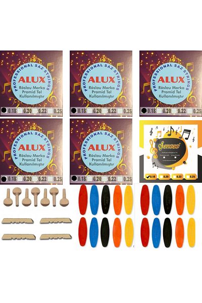 şenses müzik market Alux 018 Short Lashing Tool Wire 6 Sets + 7 Tree Auger + 20 Chainsaws + 3 Thresholds