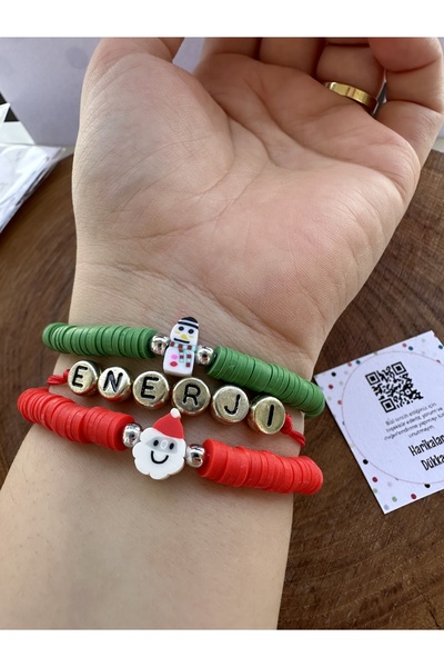 HARİKALAR DÜKKANI مجموعة أساور السنة الجديدة مكونة من 3 قطع