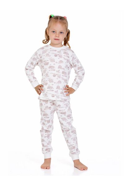My Hanne Double Patterned Interlock Pajamas Set 54605