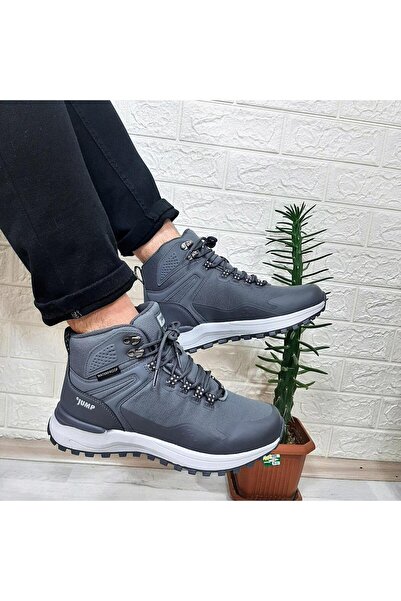 Jump 29652 Gri Renk Waterproof Kaymaz Rahat Erkek Bot