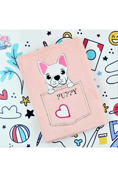 Hediye Vakti Puppy Plush Notebook - for Practical Use