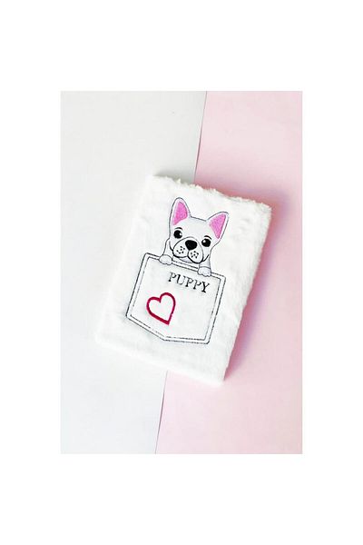 Hediye Vakti Puppy Plush Notebook - for Practical Use