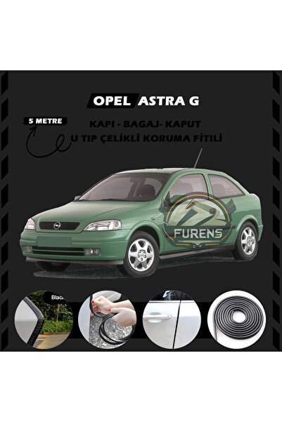 STS Oto Aksesuar Opel Astra G Oto Araç Kapı Koruma Fitili 5metre Parlak Siyah...