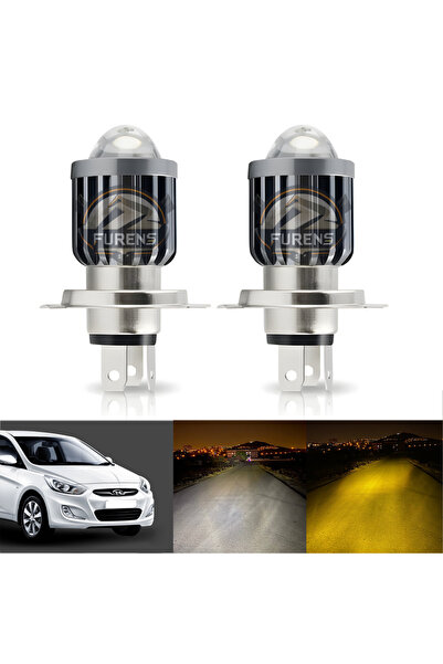 STS Oto Aksesuar Hyundai Accent Blue Mercek Led Xenon Uzun - Kısa Çift Renk