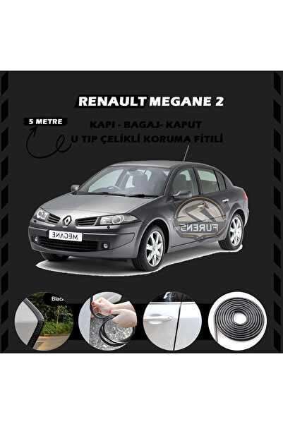 STS Oto Aksesuar Renault Megane 2 Oto Araç Kapı Koruma Fitili 5metre Parlak S...