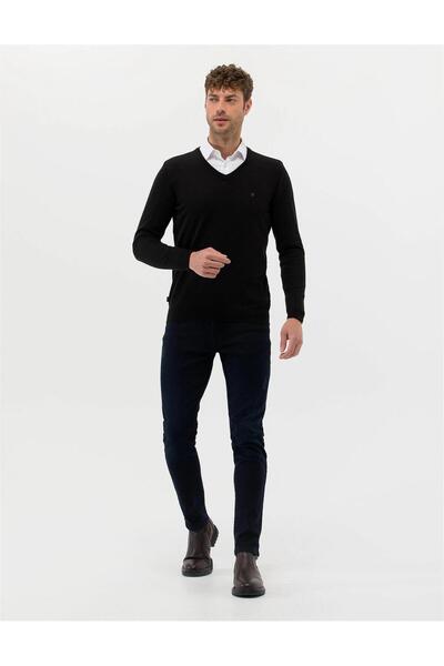 Pierre Cardin εφαρμοστό Πλεκτό πουλόβερ με λαιμόκοψη σε σχήμα V