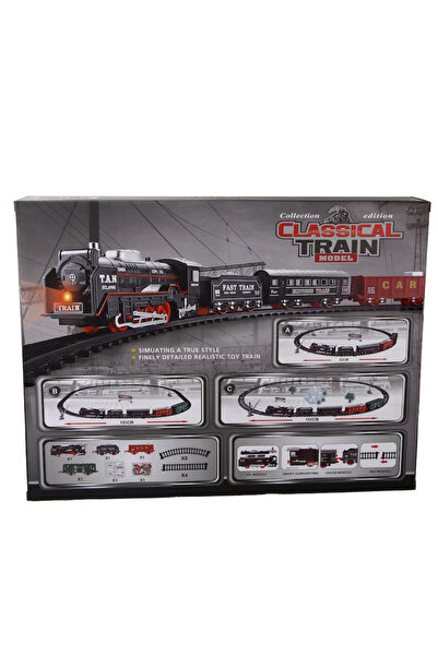 welcomein Klasik Classic Model Çocuklar için Yılbaşı Noel Hediye Oyuncak 23 Parça Tren Seti