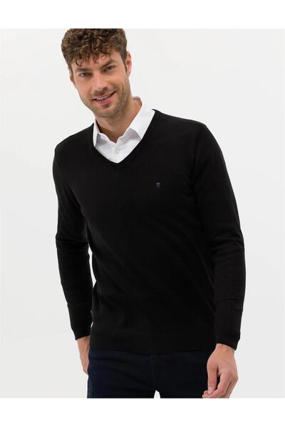 Pierre Cardin εφαρμοστό Πλεκτό πουλόβερ με λαιμόκοψη σε σχήμα V