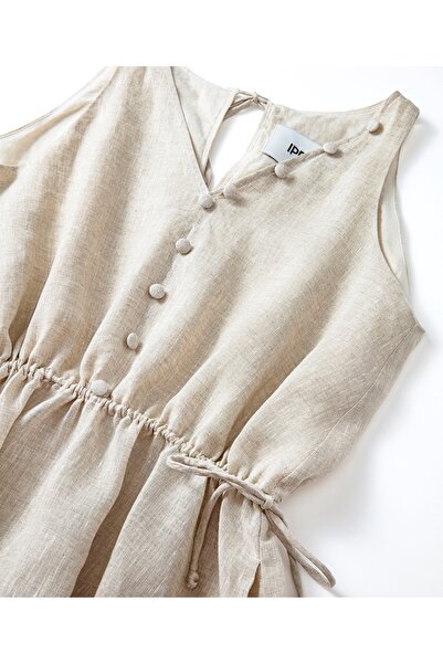 İpekyol Adjustable Waist Linen Dress