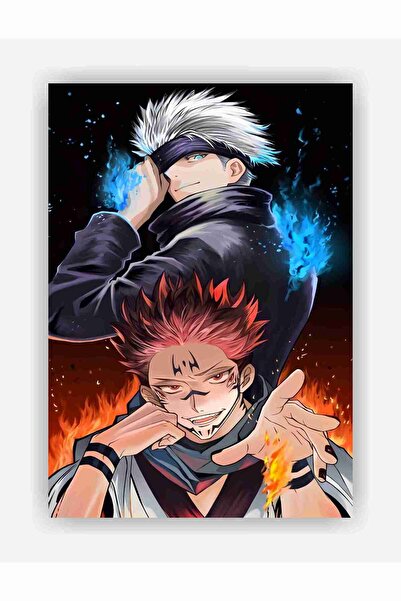 fırsatlar diyarı Jujutsu Kaisen Sukuna - Gojo Anime Manga Duvar Posteri - Kalın Kağıt - Çerçevesiz