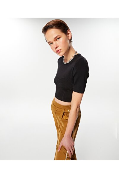 Twist Bustier Look Crop Knitwear