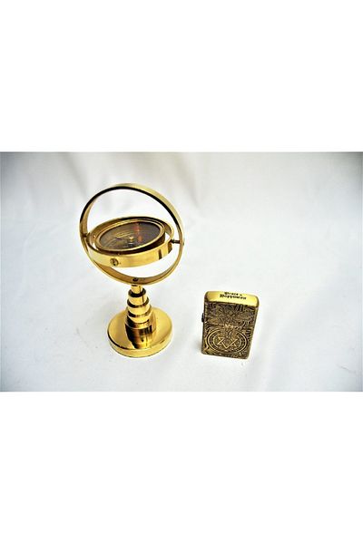 hediyeconcepti All Brass Table Compass