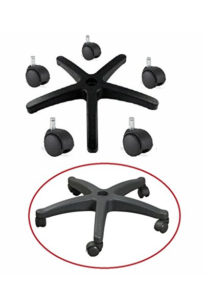 Genel Markalar Ofis Koltuğu Için Tekerlekli Yıldız Ayak Ahtapot Koltuk Ayağı ...