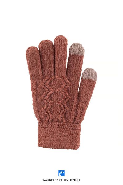 Kardelen Butik Denizli Autumn and Winter Warm Double Layer Thick Gloves Touch Screen Ski Gloves