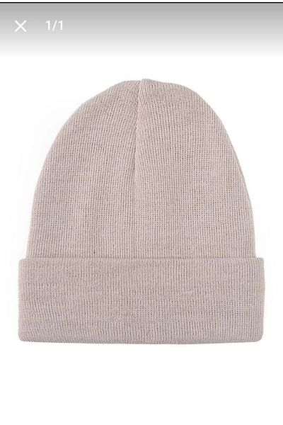 Nilbutik Unisex Folded Basic Beret Knitwear Autumn Winter