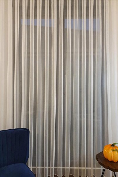 VANESSA PERDE Keten Bambu Tül Yüksek Kalite Salon Ve Yatak Odası Tül Perde Mo...