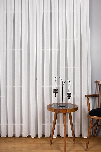 VANESSA PERDE Crystal Tulle High Quality Living Room And Bedroom Tulle Curtain Modern Don't Want Ironing 1/2,5 Normal Pleated