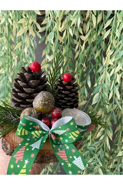 Minimalhomedesign Χριστουγεννιάτικο στολίδι 15 εκ. - Διακοσμητικό τραπέζι με κερί τελειοφωτιστικό με χριστουγεννιάτικο κέραστο, διακοσμητικό κερί με χριστουγεννιάτικο κέραστο