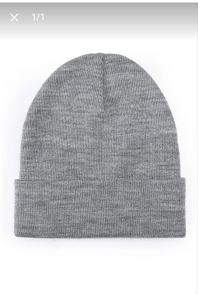 Nilbutik Unisex Folded Basic Beret Knitwear Autumn Winter