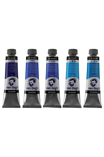 Art Tone Talens Van Gogh Yağlı Boya 40ml - Mavi Renk Tonları 5'li Set 1