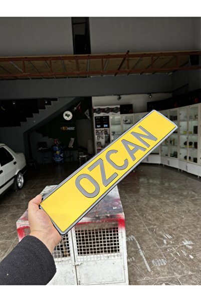 TURUNCU PLEKSİ SARI DEKOR PLAKA