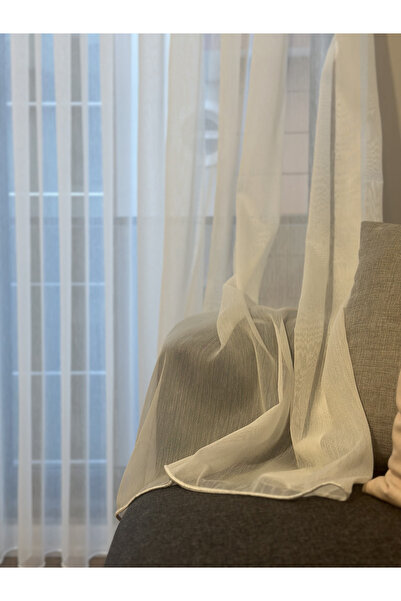 ervin Bamboo Tulle Curtain Ecru Does Not Want Ironing Non-Wrinkle 1/2 Sparse Pleat