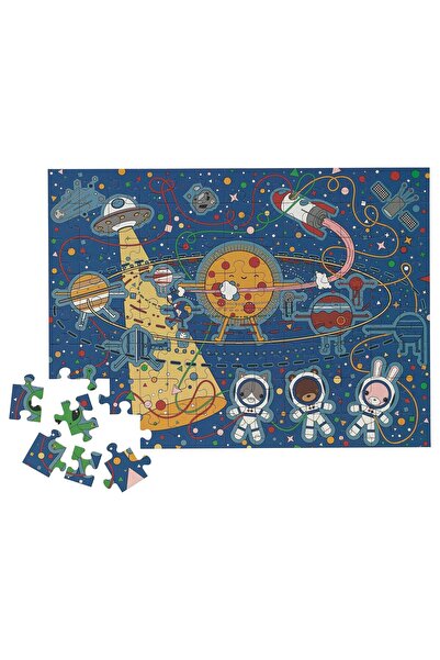 IKEA çok renkli 49x36 cm yapboz 104 parça